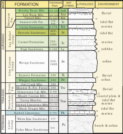 Stratigraphy of CRNP